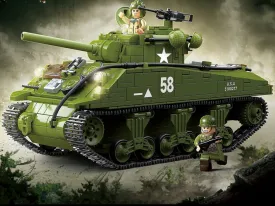 WWII - U.S. M4A3 Sherman Tank - Mil-Blox