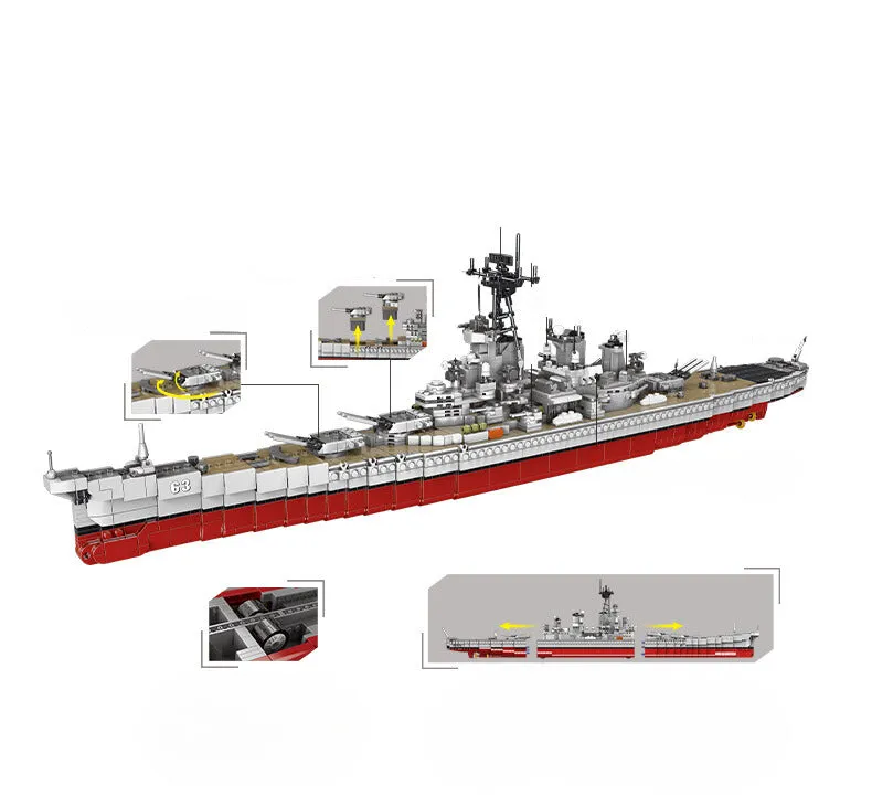 WWII - U.S.S. Missouri Battleship - Legendary Series - Mil-Blox