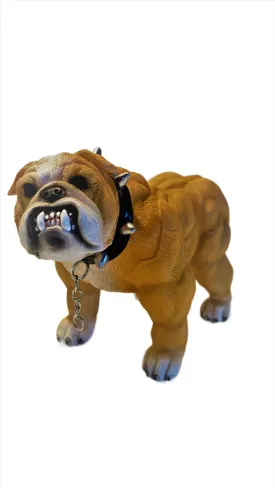 Xtreme Muscle Bulldog Figurine Bodybuilding Weightlifting Collectible Statue 7L X 5T X 4W