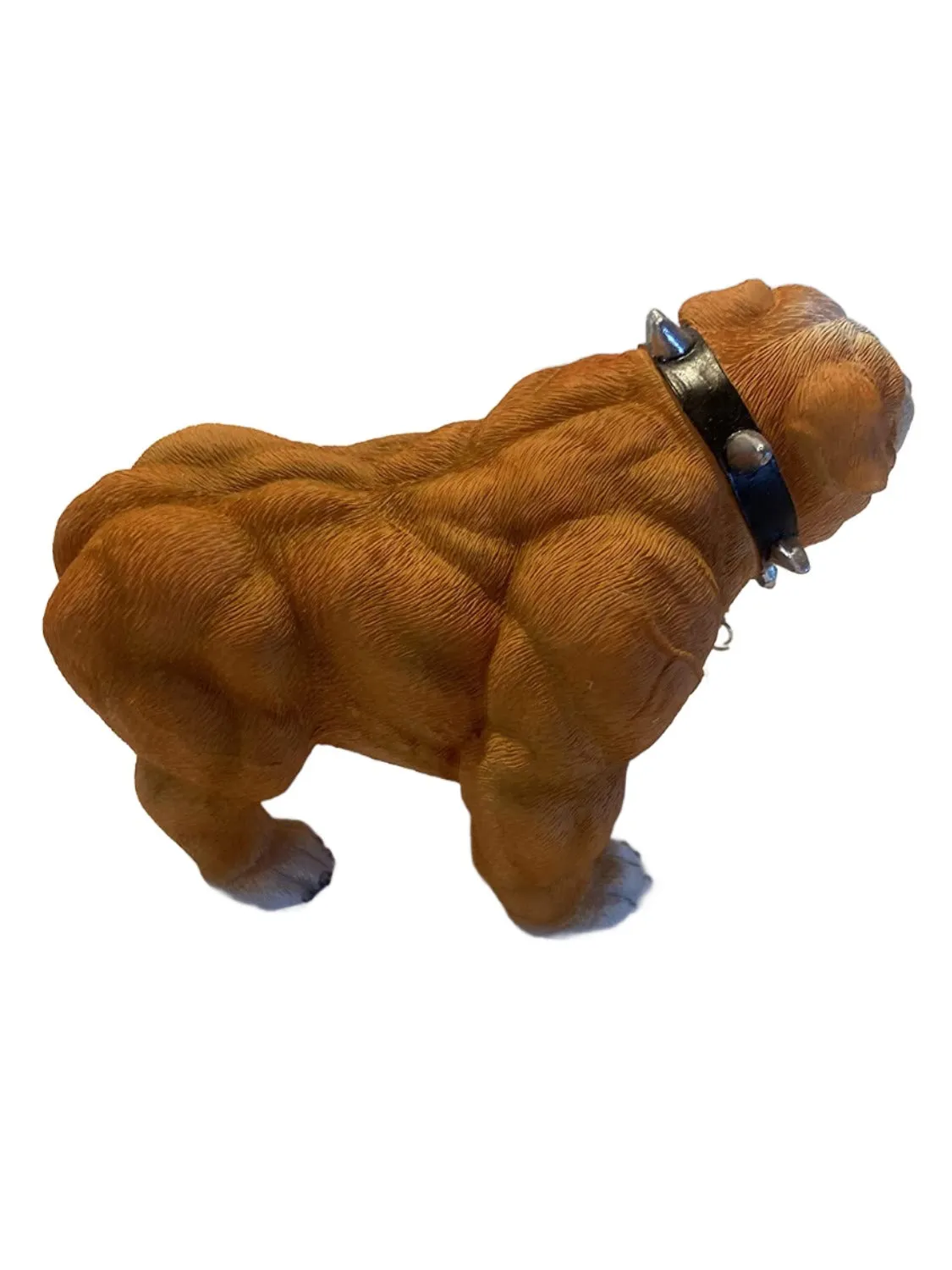 Xtreme Muscle Bulldog Figurine Bodybuilding Weightlifting Collectible Statue 7L X 5T X 4W