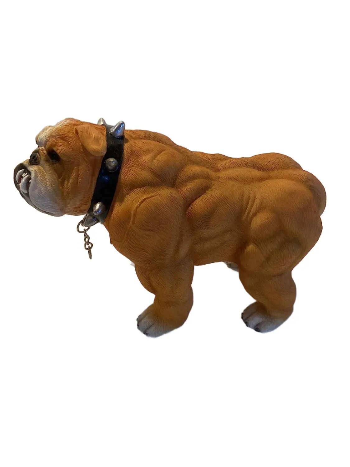 Xtreme Muscle Bulldog Figurine Bodybuilding Weightlifting Collectible Statue 7L X 5T X 4W
